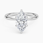 Freesia 2mm Solitaire Ring Platinum Marquise Engagement Ring