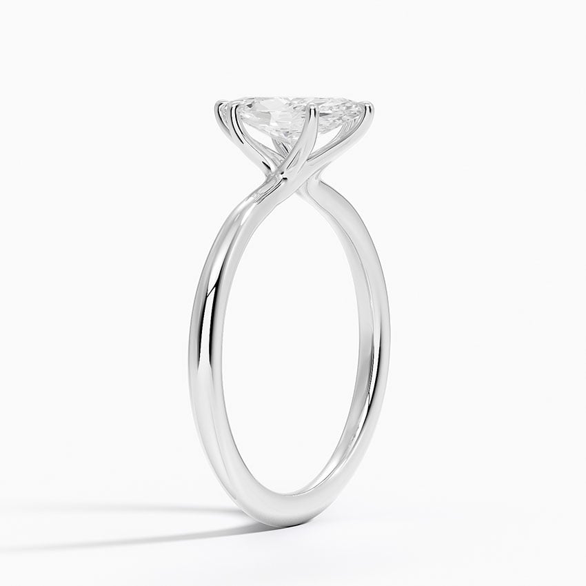 Freesia Six-Prong Solitaire Ring Platinum Marquise Engagement Ring