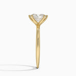 Freesia Six-Prong Solitaire Ring Yellow Gold 18k Oval Engagement Ring
