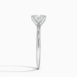 Freesia Six-Prong Solitaire Ring Platinum Princess Engagement Ring