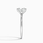 Freesia Six-Prong Solitaire Ring Platinum Radiant Engagement Ring