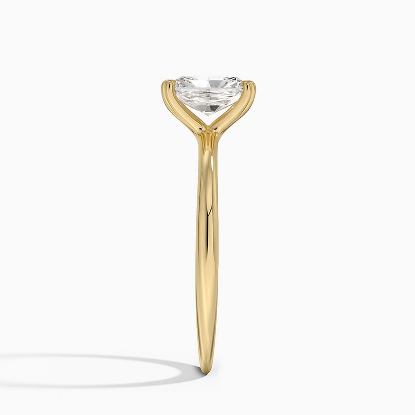 Freesia Six-Prong Solitaire Ring Yellow Gold 18k Radiant Engagement Ring