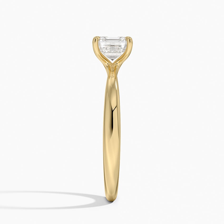 Freesia 2.7mm Solitaire Ring Yellow Gold 18k Asscher Engagement Ring