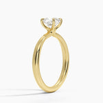 Freesia 2.7mm Solitaire Ring Yellow Gold 18k Cushion Engagement Ring