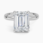 Freesia 2.7mm Solitaire Ring Platinum Emerald Engagement Ring