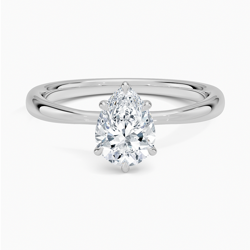 Freesia 2.7mm Solitaire Ring Platinum Pear Engagement Ring