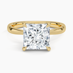 Freesia 2.7mm Solitaire Ring Yellow Gold 18k Princess Engagement Ring