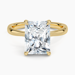Freesia 2.7mm Solitaire Ring Yellow Gold 18k Radiant Engagement Ring