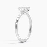 Aveline Solitaire Ring Platinum Emerald Engagement Ring