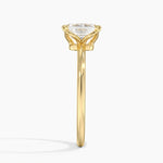 Aveline Solitaire Ring Yellow Gold 18k Emerald Engagement Ring