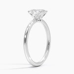 Aveline Solitaire Ring Platinum Oval Engagement Ring