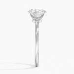 Aveline Solitaire Ring Platinum Oval Engagement Ring