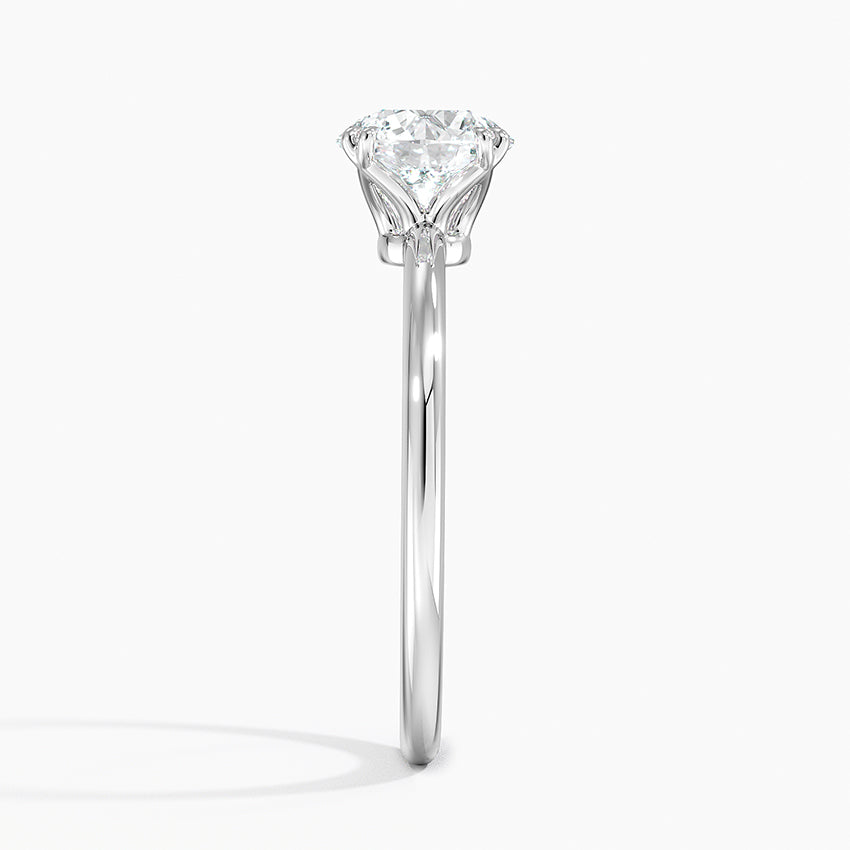 Aveline Solitaire Ring Platinum Round Engagement Ring