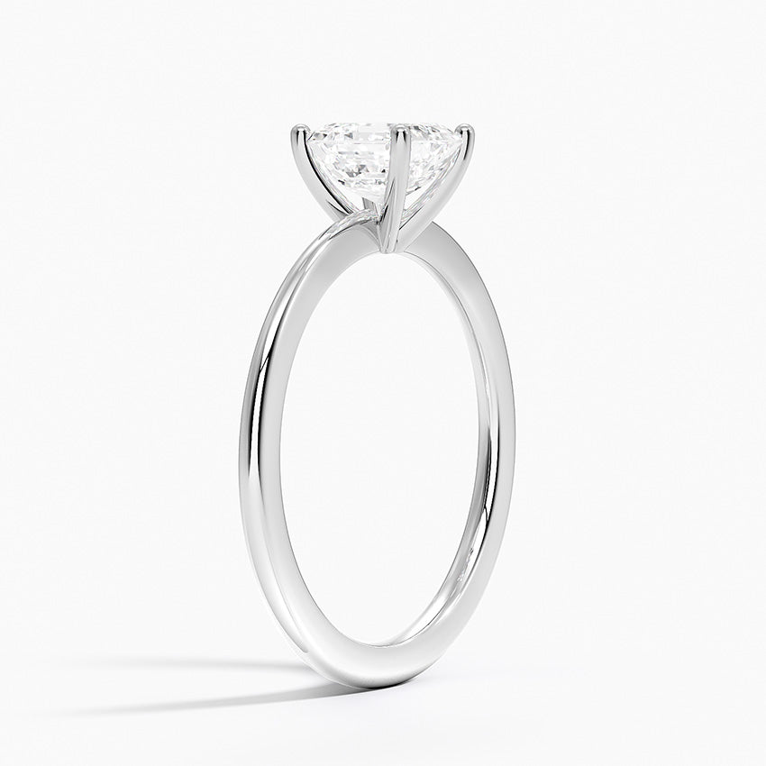 Aimee Solitaire Ring Platinum Asscher Engagement Ring