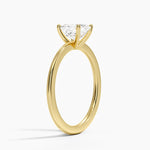 Aimee Solitaire Ring Yellow Gold 18k Asscher Engagement Ring