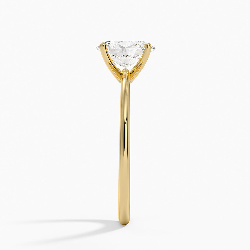 Aimee Solitaire Ring Yellow Gold 18k Oval Engagement Ring