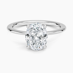 Aimee Solitaire Ring Platinum Oval Engagement Ring
