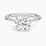 Aimee Solitaire Ring Platinum Round Engagement Ring