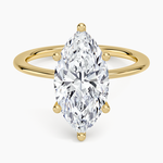 Aimee Solitaire Ring Yellow Gold 18k Marquise Engagement Ring