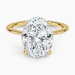 Aimee Solitaire Ring Yellow Gold 18k Oval Engagement Ring