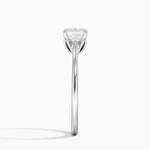 Petal 1.5mm Solitaire Ring Platinum Asscher Engagement Ring