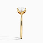 Petal 1.5mm Solitaire Ring Yellow Gold 18k Emerald Engagement Ring