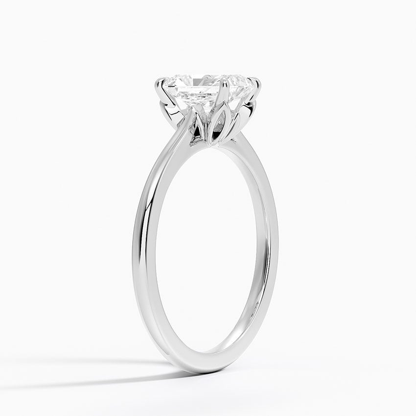 Petal 1.5mm Solitaire Ring Platinum Radiant Engagement Ring
