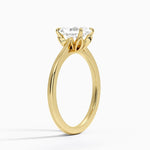Petal 1.5mm Solitaire Ring Yellow Gold 18k Radiant Engagement Ring