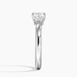 Elodie 2.5mm Solitaire Ring Platinum Asscher Engagement Ring