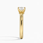 Elodie 2.5mm Solitaire Ring Yellow Gold 18k Asscher Engagement Ring