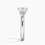 Elodie 2.5mm Solitaire Ring Platinum Emerald Engagement Ring