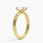 Elodie 2.5mm Solitaire Ring Yellow Gold 18k Emerald Engagement Ring