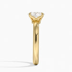 Elodie 2.5mm Solitaire Ring Yellow Gold 18k Oval Engagement Ring