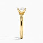 Elodie 2.5mm Solitaire Ring Yellow Gold 18k Princess Engagement Ring