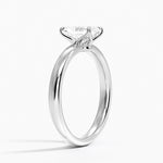 Elodie 2.5mm Solitaire Ring Platinum Radiant Engagement Ring