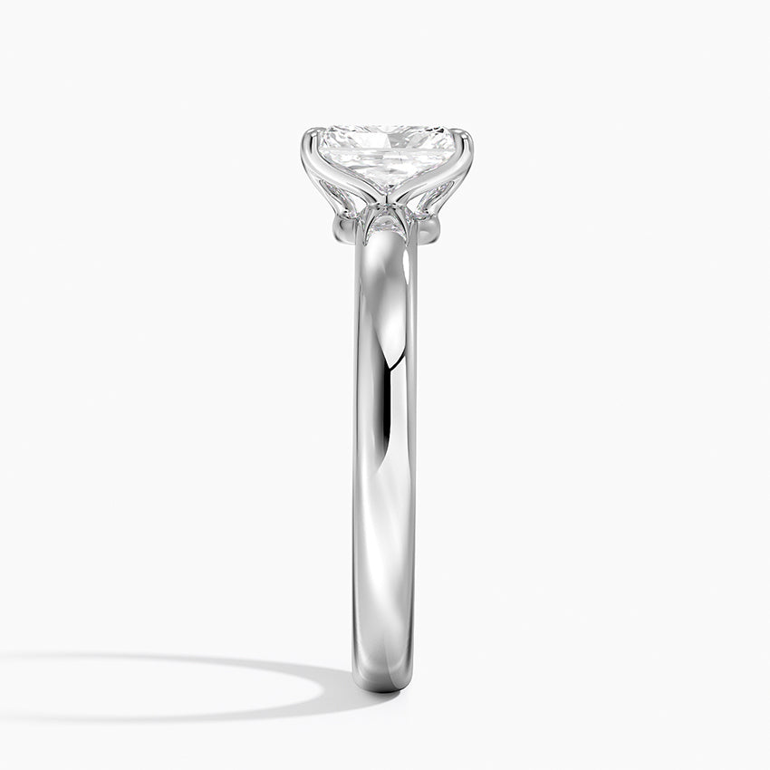 Elodie 2.5mm Solitaire Ring Platinum Radiant Engagement Ring