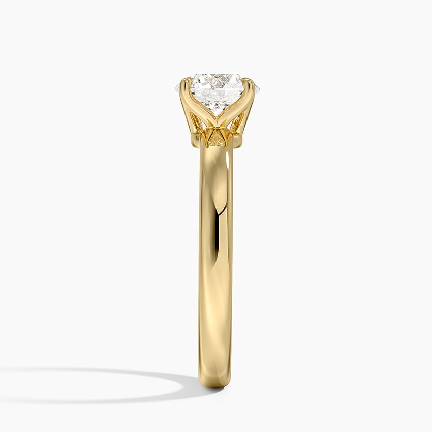 Elodie 2.5mm Solitaire Ring Yellow Gold 18k Round Engagement Ring