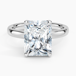 Elodie 2.5mm Solitaire Ring Platinum Radiant Engagement Ring