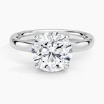 Elodie 2.5mm Solitaire Ring Platinum Round Engagement Ring