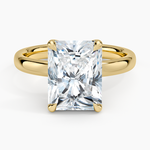 Elodie 2.5mm Solitaire Ring Yellow Gold 18k Radiant Engagement Ring