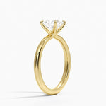 Manon Solitaire Ring Yellow Gold 18k Princess Engagement Ring