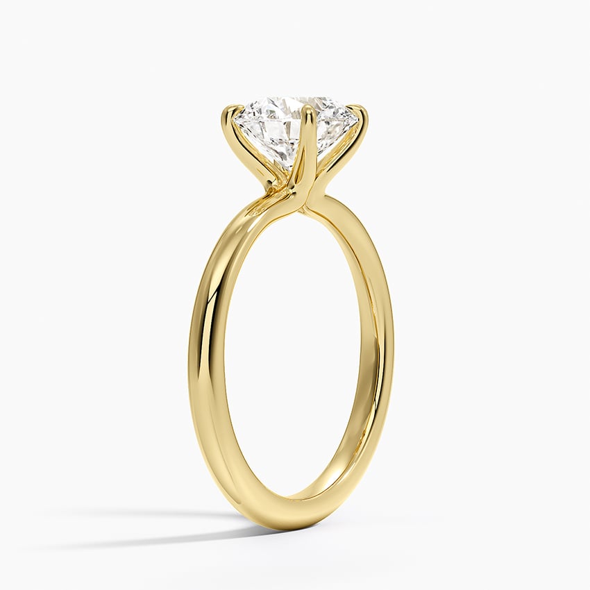 Manon Solitaire Ring Yellow Gold 18k Round Engagement Ring