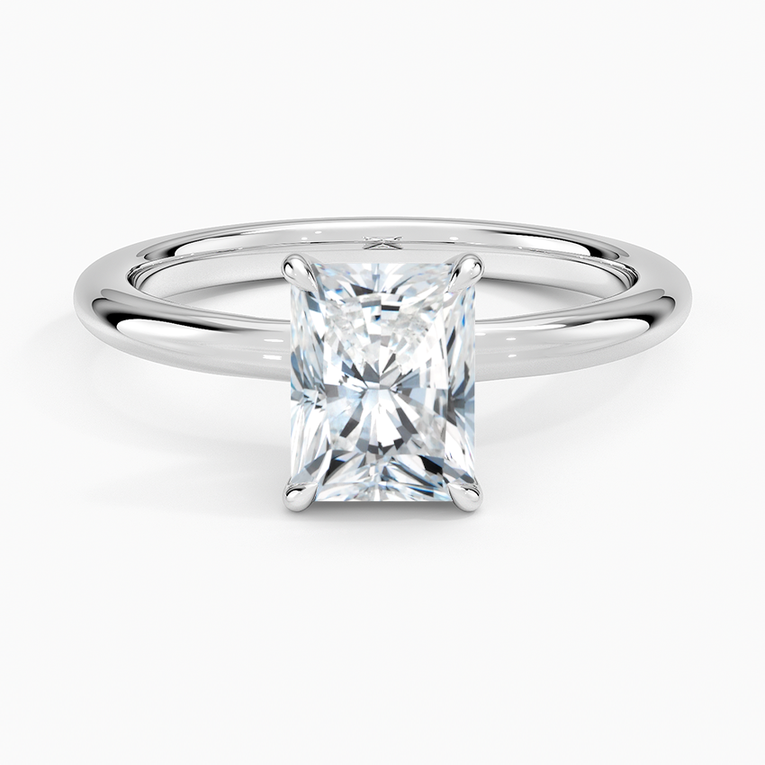 Manon Solitaire Ring Platinum Radiant Engagement Ring
