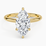 Manon Solitaire Ring Yellow Gold 18k Marquise Engagement Ring