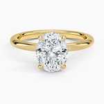Manon Solitaire Ring Yellow Gold 18k Oval Engagement Ring