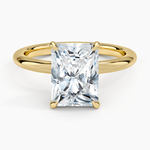 Manon Solitaire Ring Yellow Gold 18k Radiant Engagement Ring