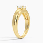 Adrian Solitaire Ring Yellow Gold 18k Cushion Engagement Ring