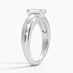 Adrian Solitaire Ring Platinum Emerald Engagement Ring