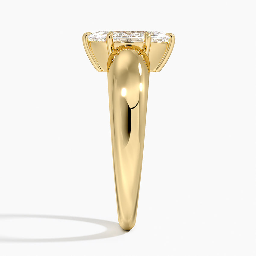Adrian Solitaire Ring Yellow Gold 18k Marquise Engagement Ring