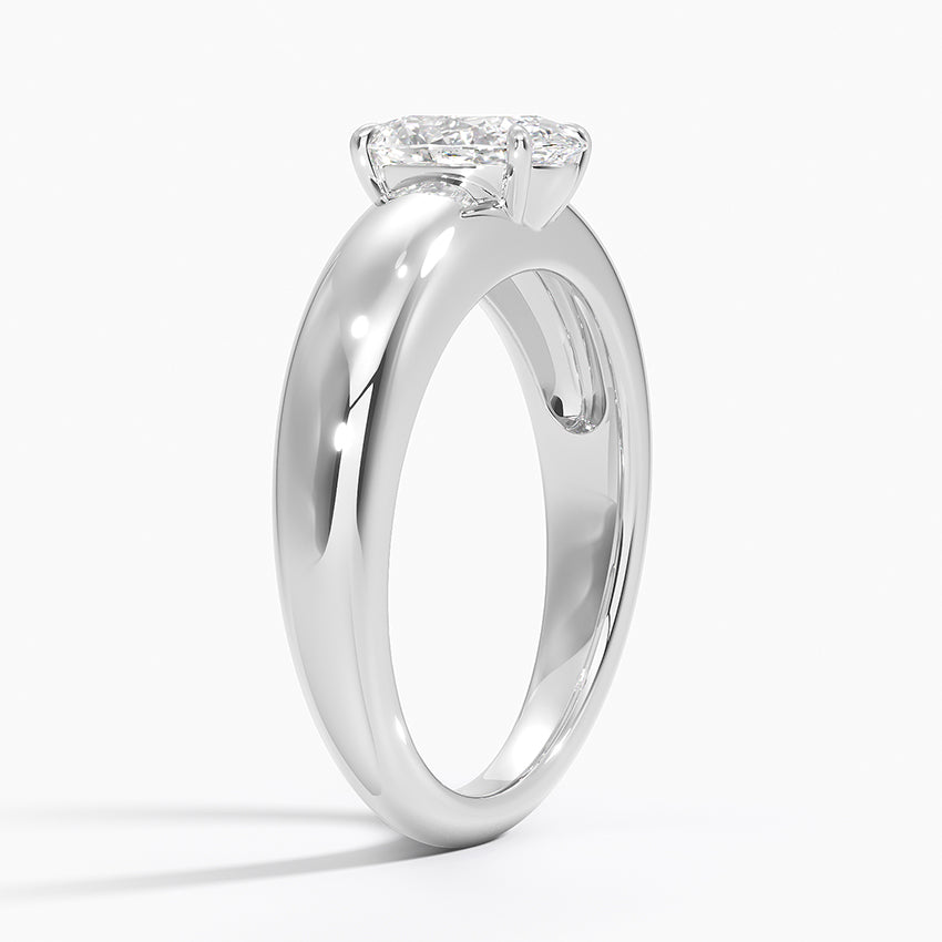 Adrian Solitaire Ring Platinum Oval Engagement Ring